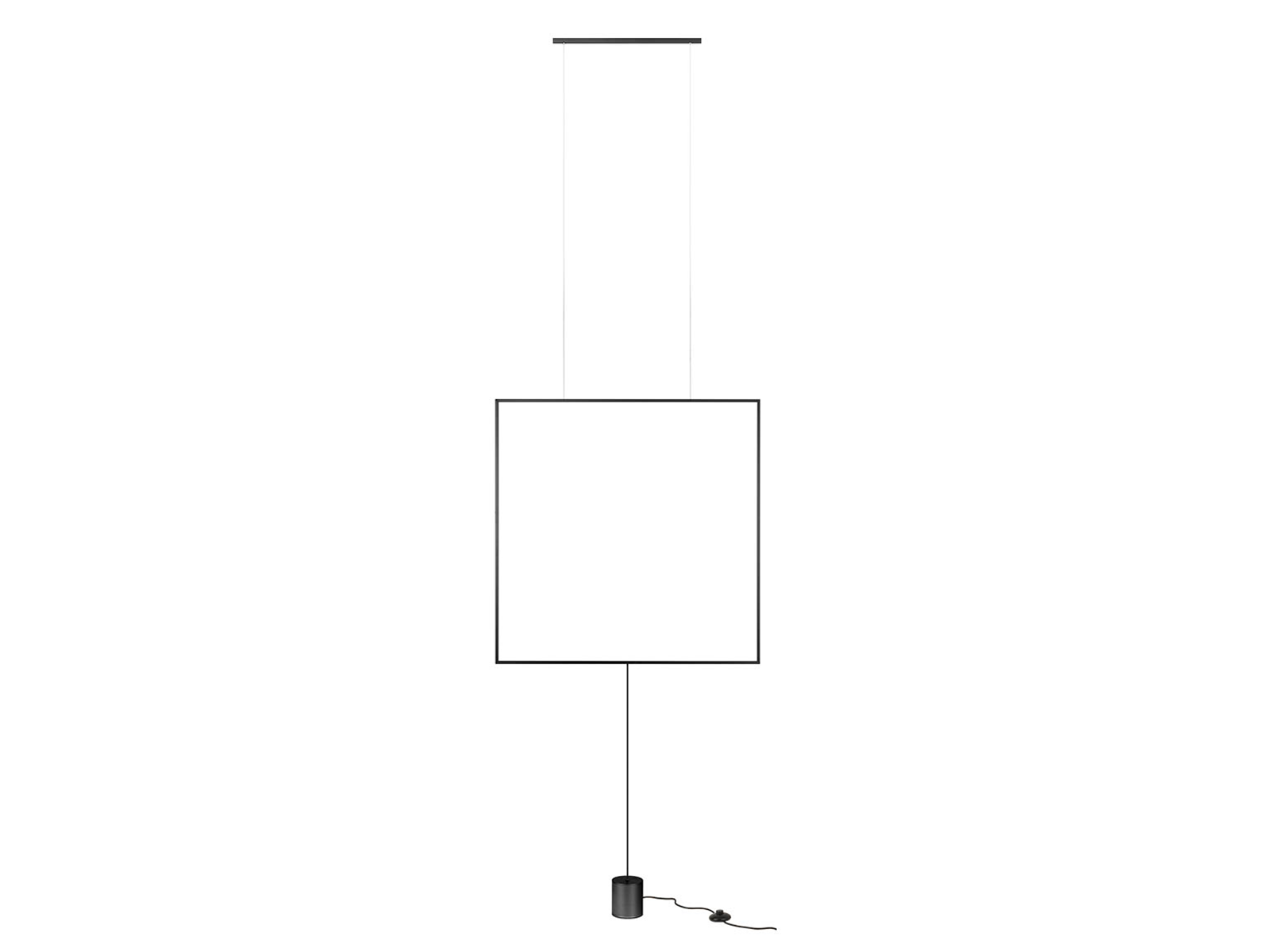 Závěsné LED svítidlo Slick matně černé, 37W, 3000K, 81cm