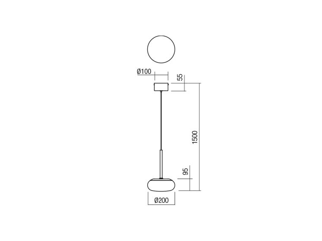 Závěsné LED svítidlo Ubis pískově bílé, 15W, 3000K, 4000K, 5000K, ø20cm