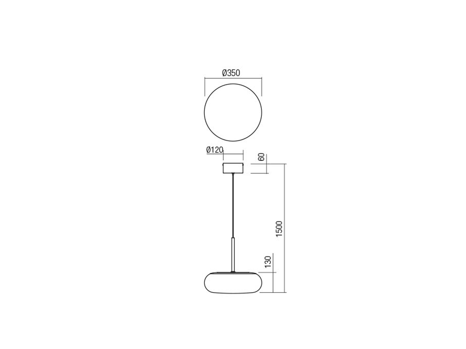 Závěsné LED svítidlo Ubis pískově bílé, 25W, 3000K, 4000K, 5000K, ø35cm