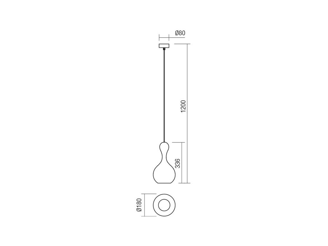 Závěsné svítidlo Lob champagne, E27, ø18cm