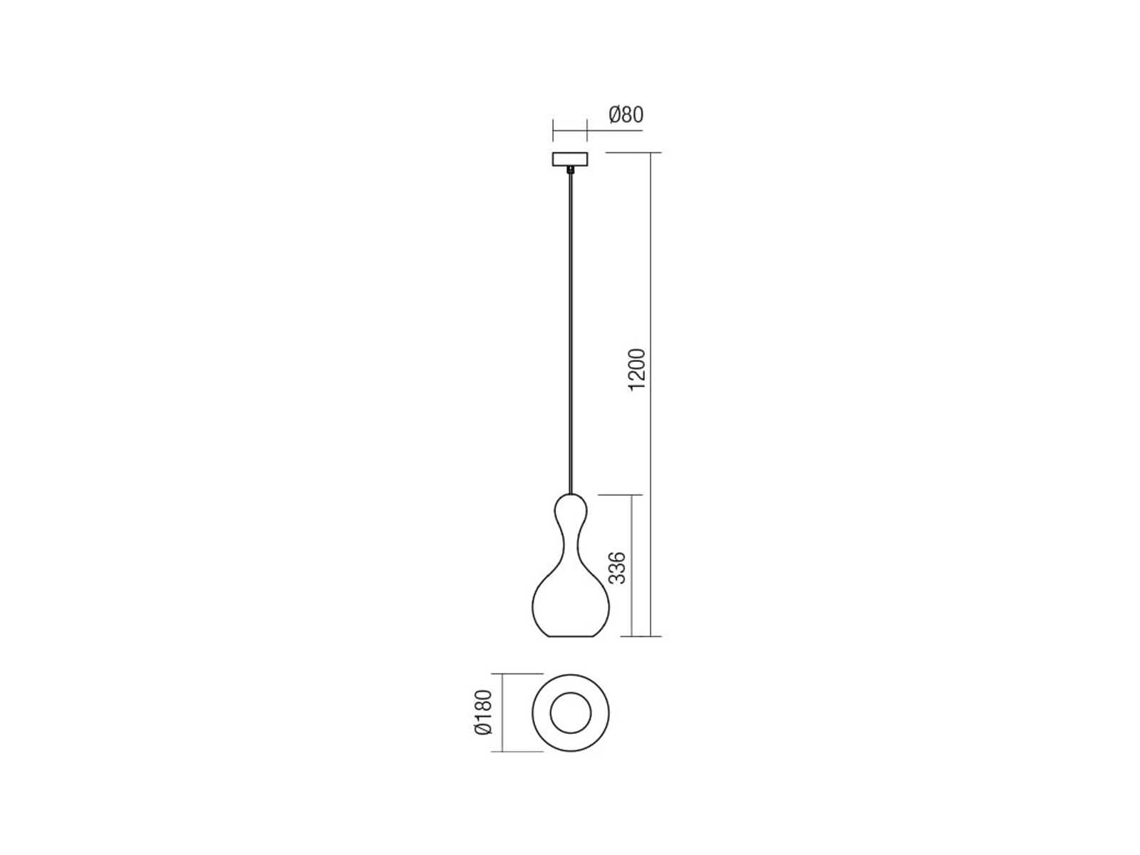 Závěsné svítidlo Lob champagne, E27, ø18cm