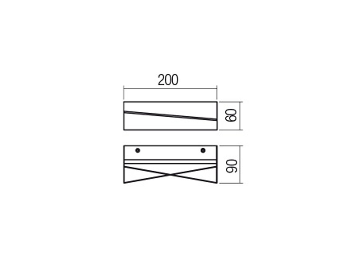 Nástěnné LED svítidlo Zigo pískově bílé, 9W, 3000K, 20cm