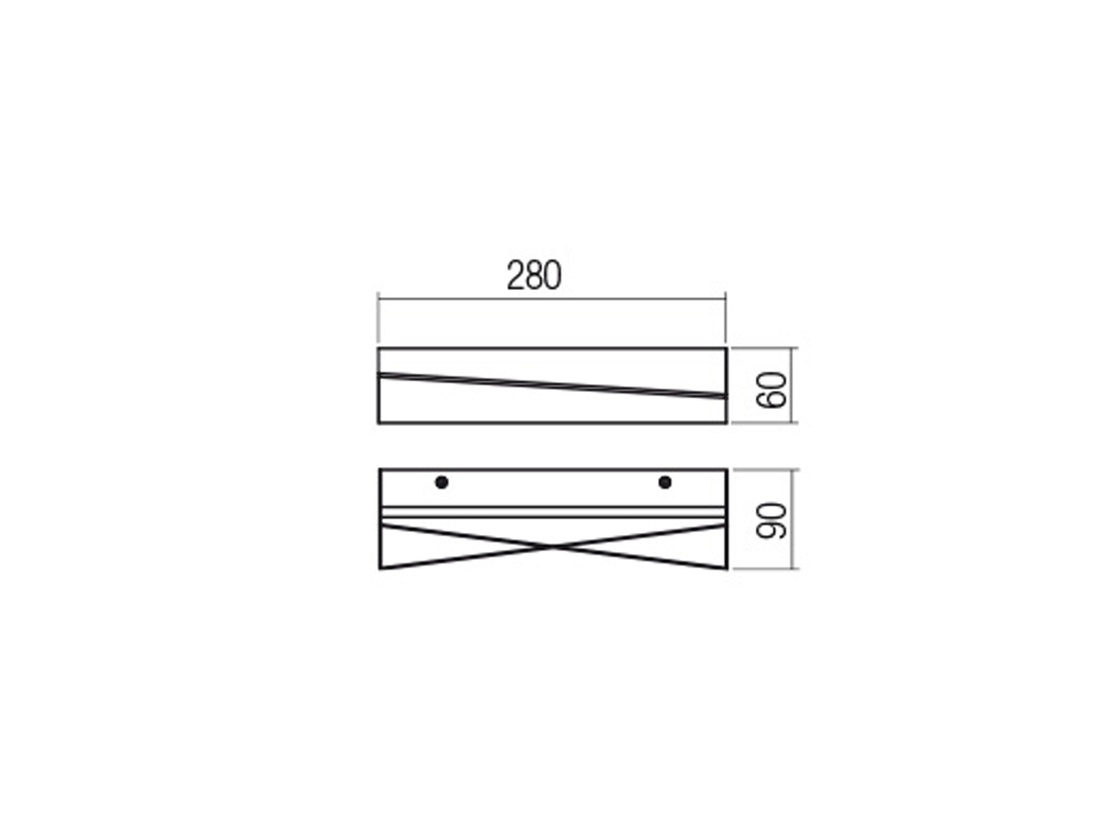 Nástěnné LED svítidlo Zigo pískově bílé, 14W, 3000K, 28cm