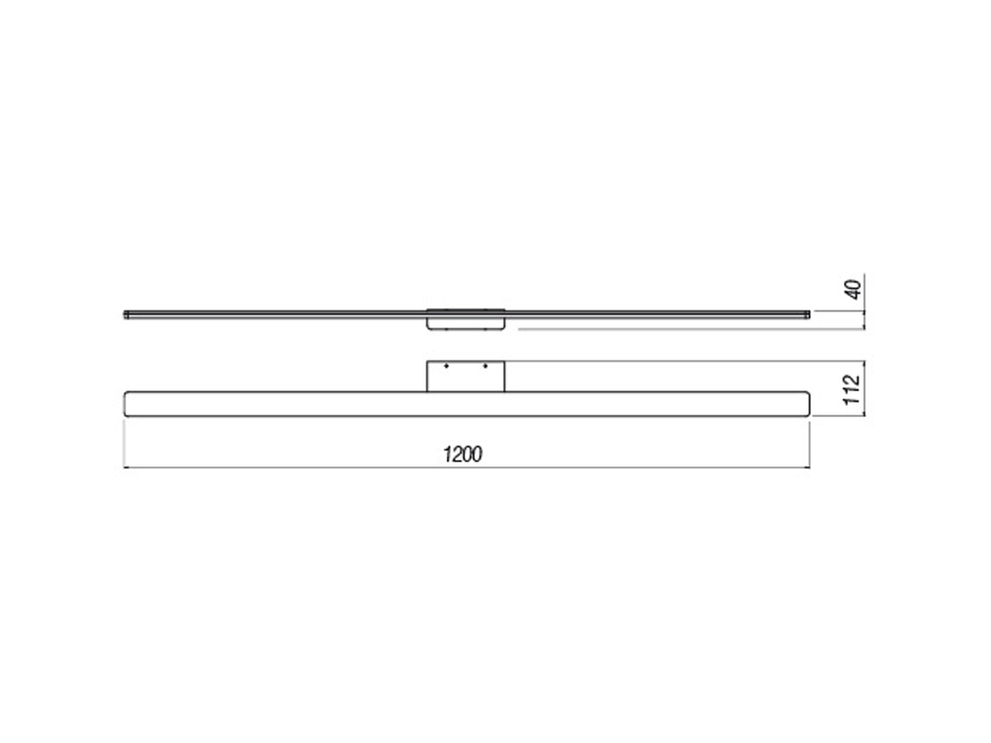 Koupelnové nástěnné LED svítidlo Barrio bílé, 34,32W, 4000K, 120cm