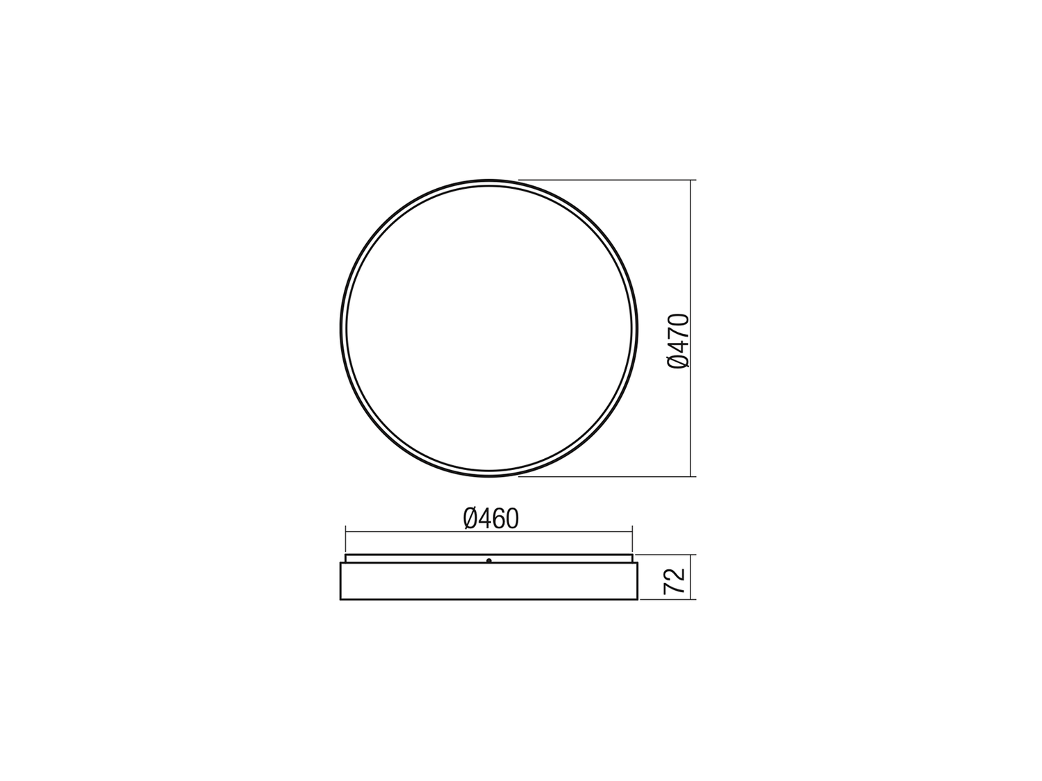 Stropní LED svítidlo stmívatelné Yomo pískově bílé, 53,6W, 3000K, ø47cm