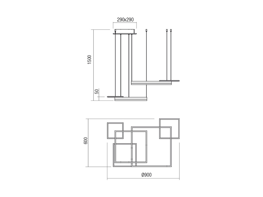 Závěsné LED svítidlo stmívatelné Sigua matně zlatá, 110W, 3000K, ø90cm