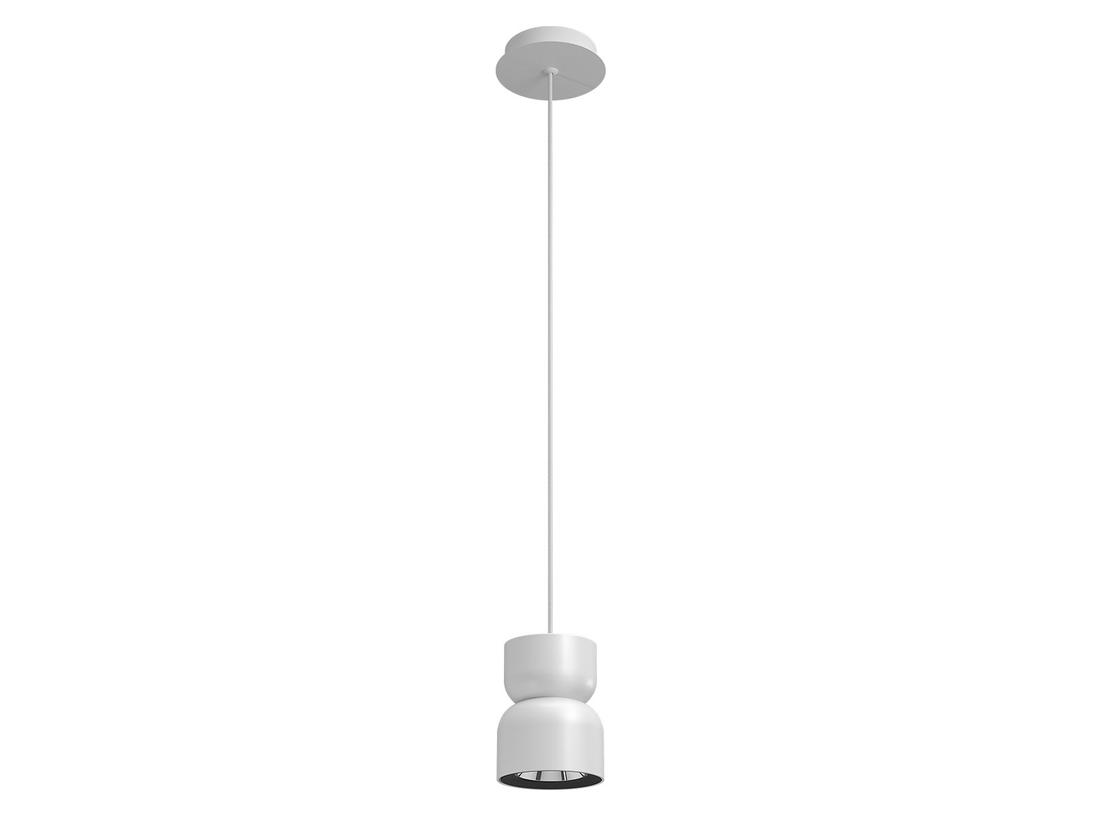 Závěsné LED svítidlo Yona bílé 5W + 5,5W, 3000K, ø10cm