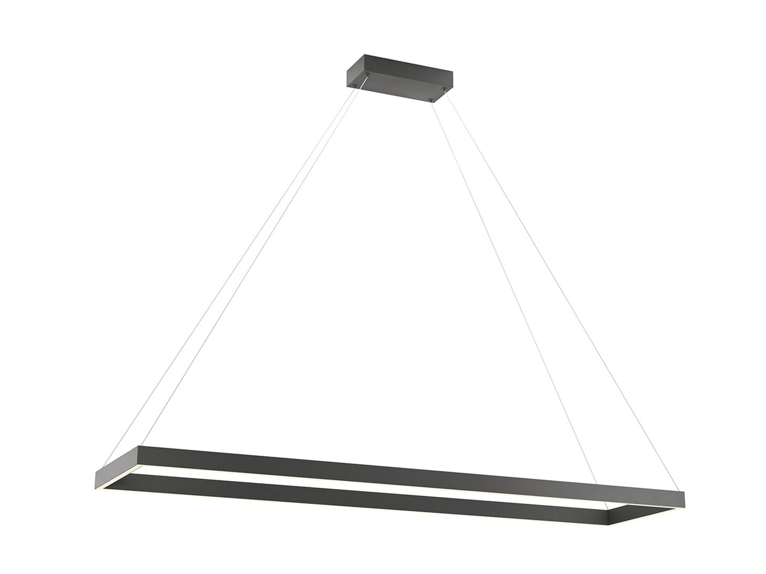 Závěsné LED svítidlo stmívatelné Febe pískově černé, 50W, 3000K, 120cm