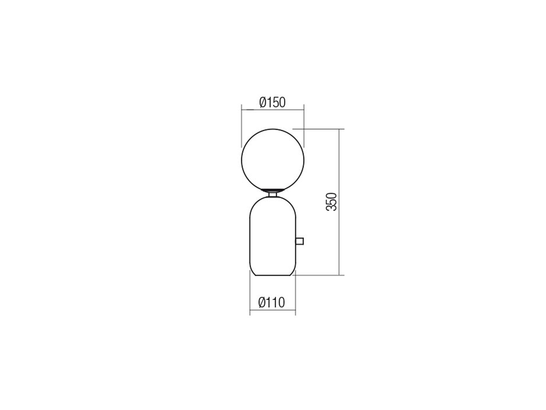 Stolní lampa Helios matně zlatá, E14, 35cm