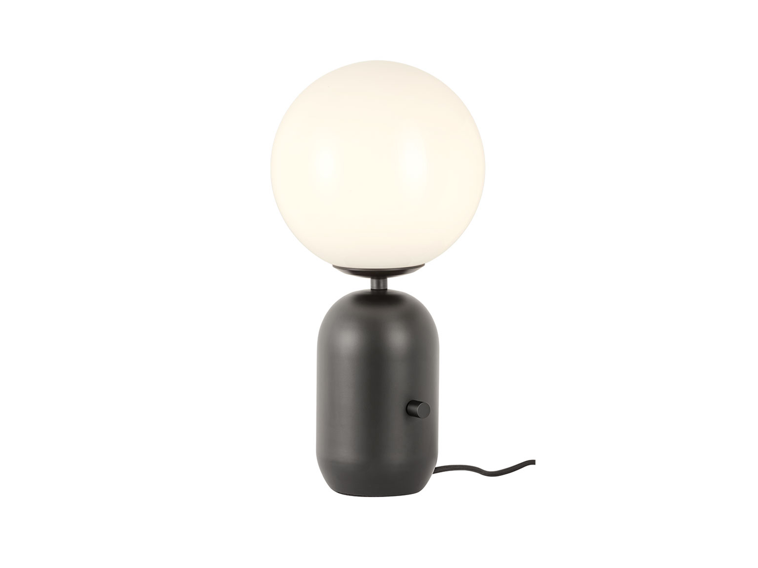 Stolní lampa Helios matně černá, E14, 35cm