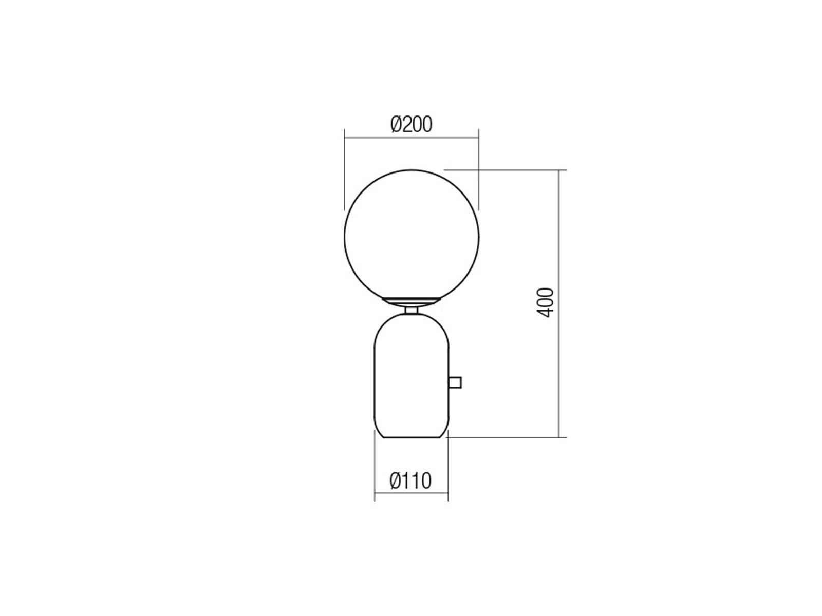 Stolní lampa Helios matně černá, E27, 40cm