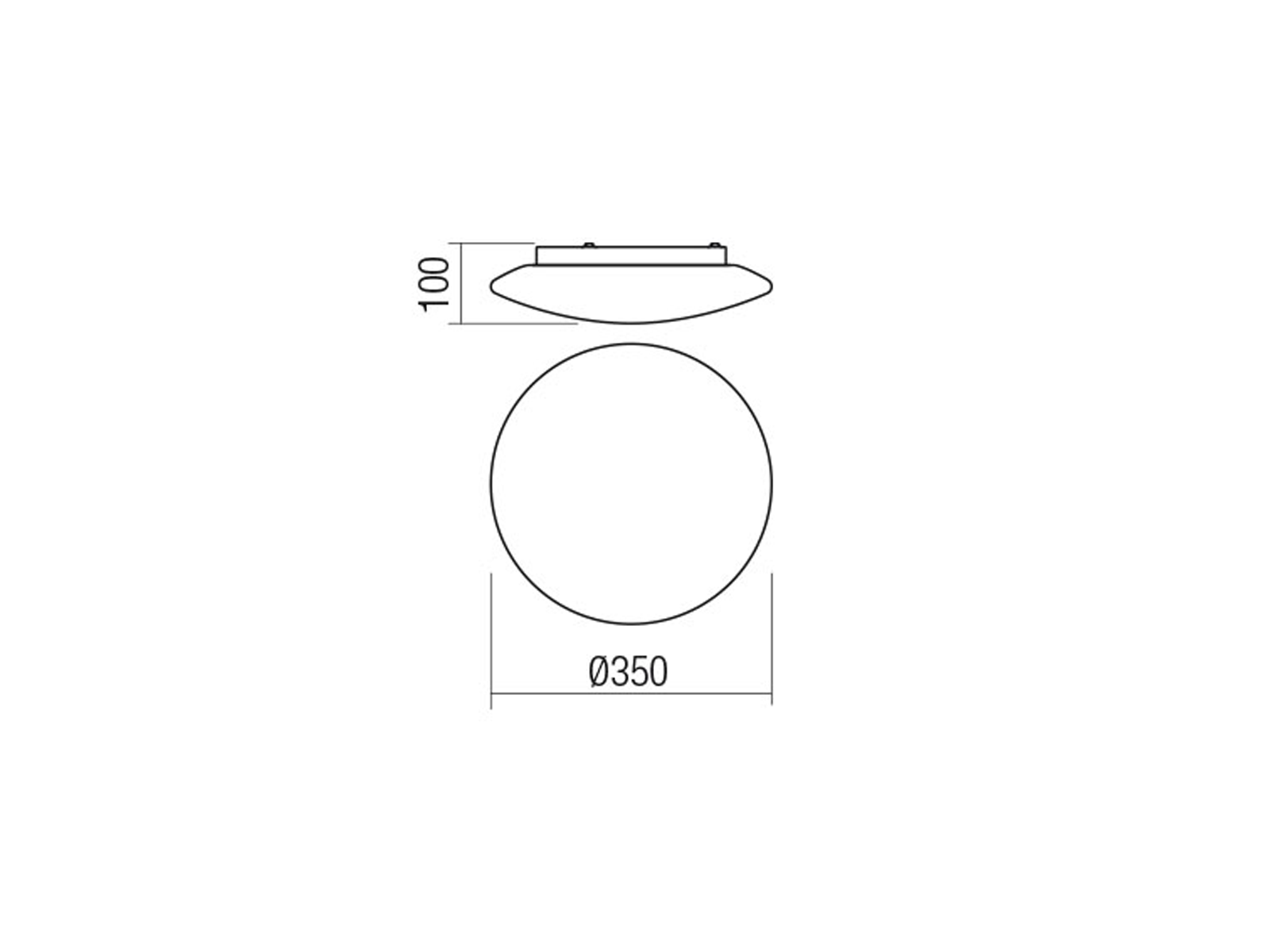 Stropní LED svítidlo Antiba bílé, 23W, 3000K, ø35cm, IP44