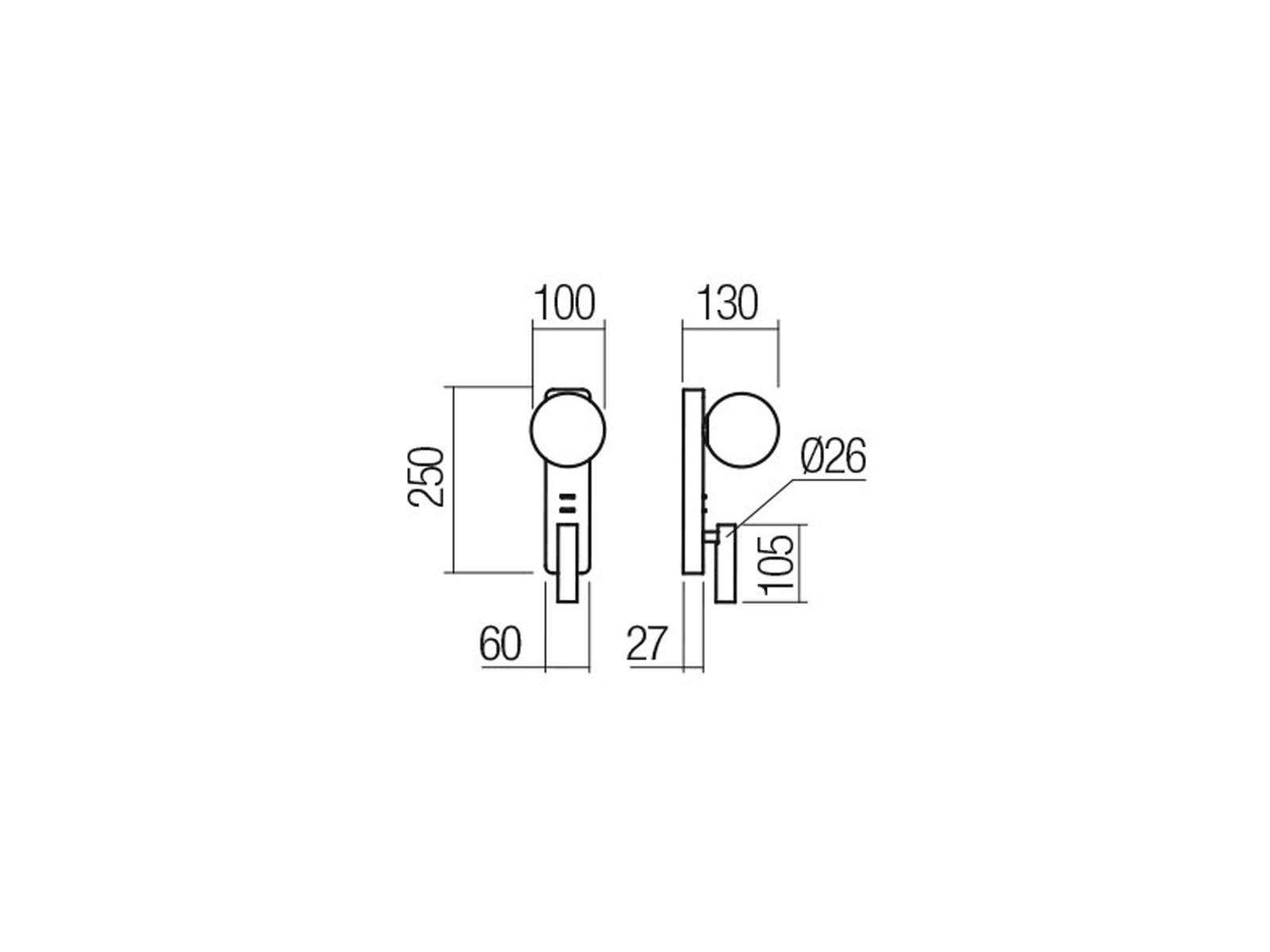 Nástěnné LED svítidlo Oasis bílé, G9 + 3W, 3000K, 25cm