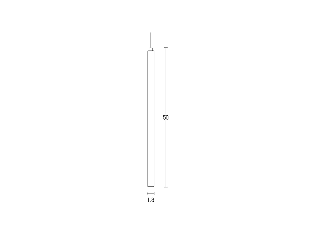 Závěsné LED svítidlo bílé, 3W, 3000K, 50cm