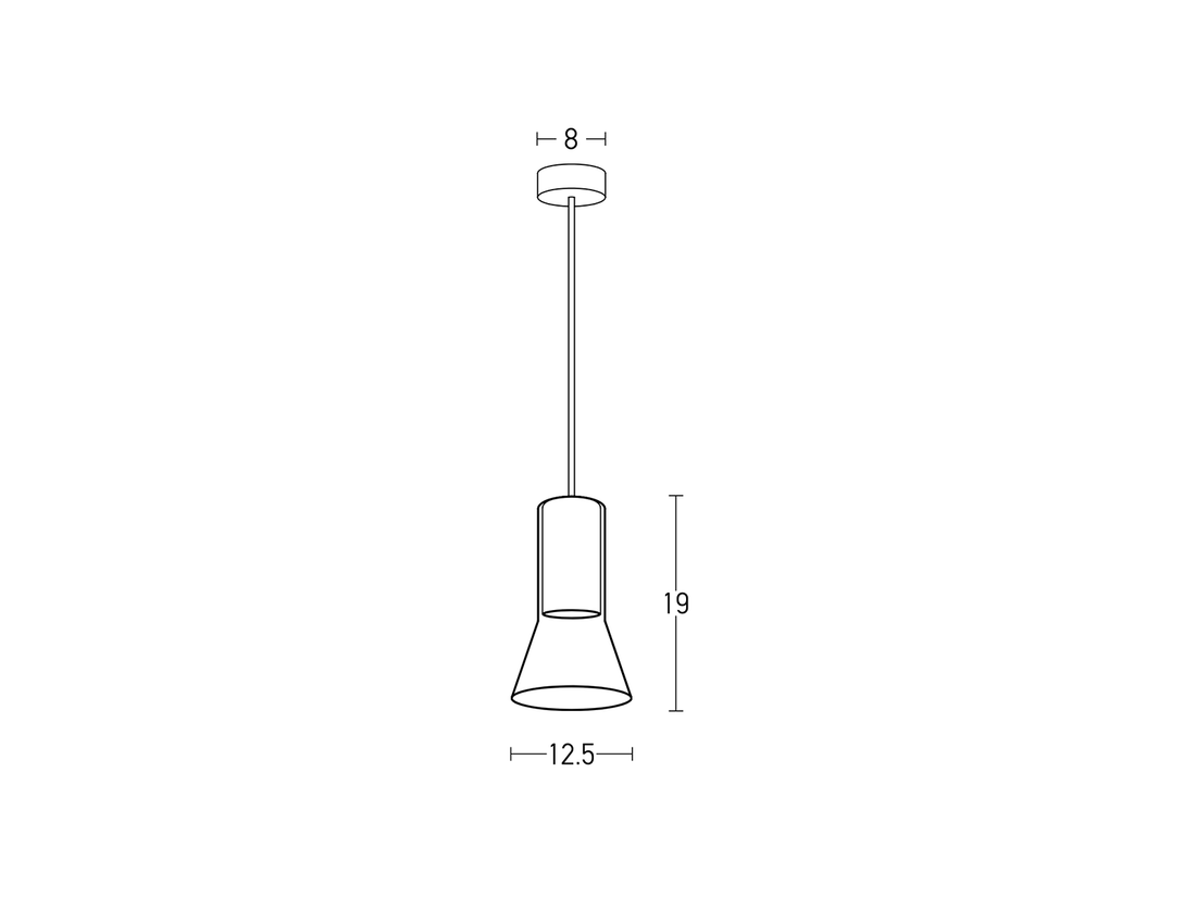 Závěsné svítidlo žluté, 1xGU10, ø12cm