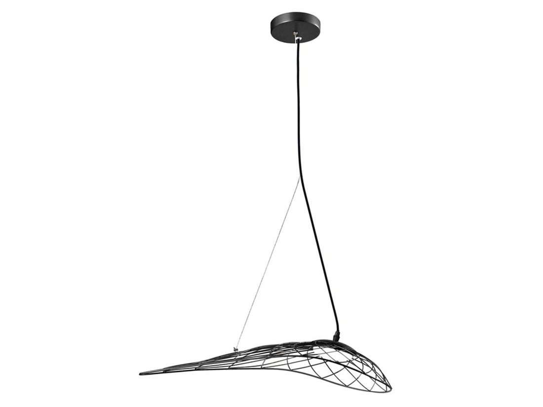 Závěsné LED svítidlo černé, 10W, 3000K, 76cm