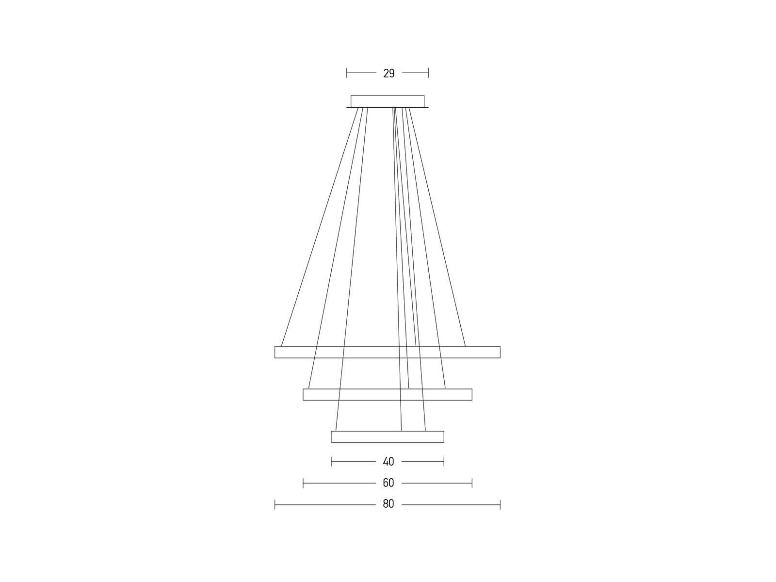 Závěsné LED stmívatelné svítidlo zlaté, 112W, 3000K, ø80cm