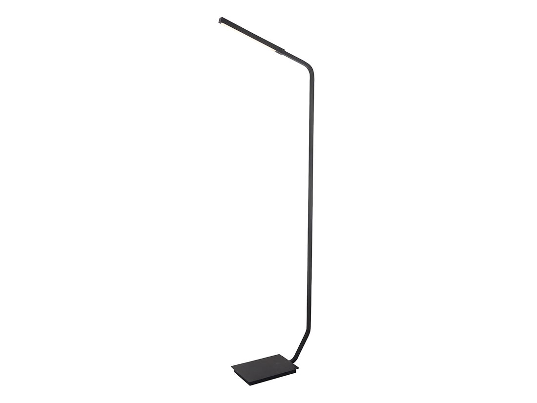 Stojací LED lampa černá, 6W, 3000K, 164cm