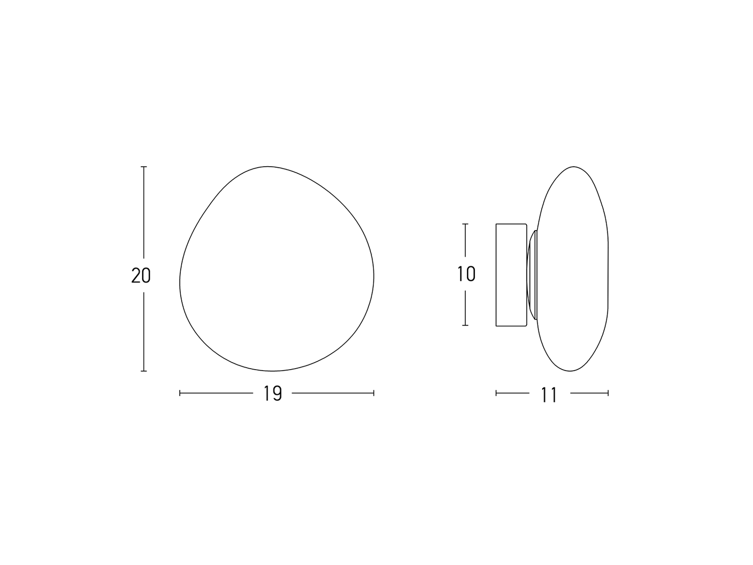 Nástěnné LED svítidlo, 5W, 3000K, 20cm