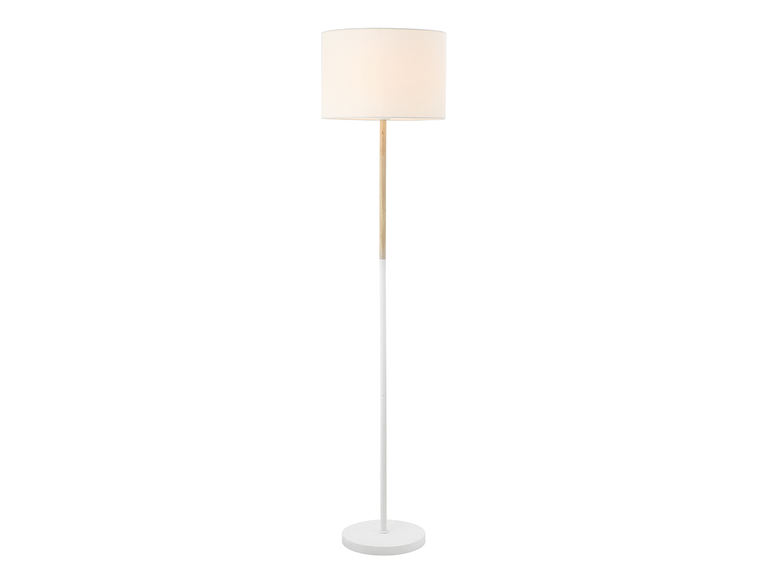 Stojací lampa matně bílá, 1xE27, 150cm