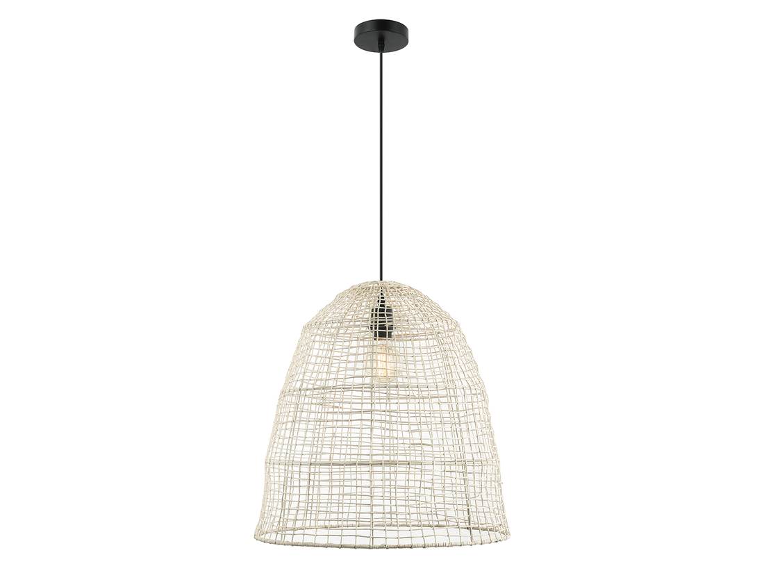 Závěsné svítidlo rattan, 1xE27, ø50cm