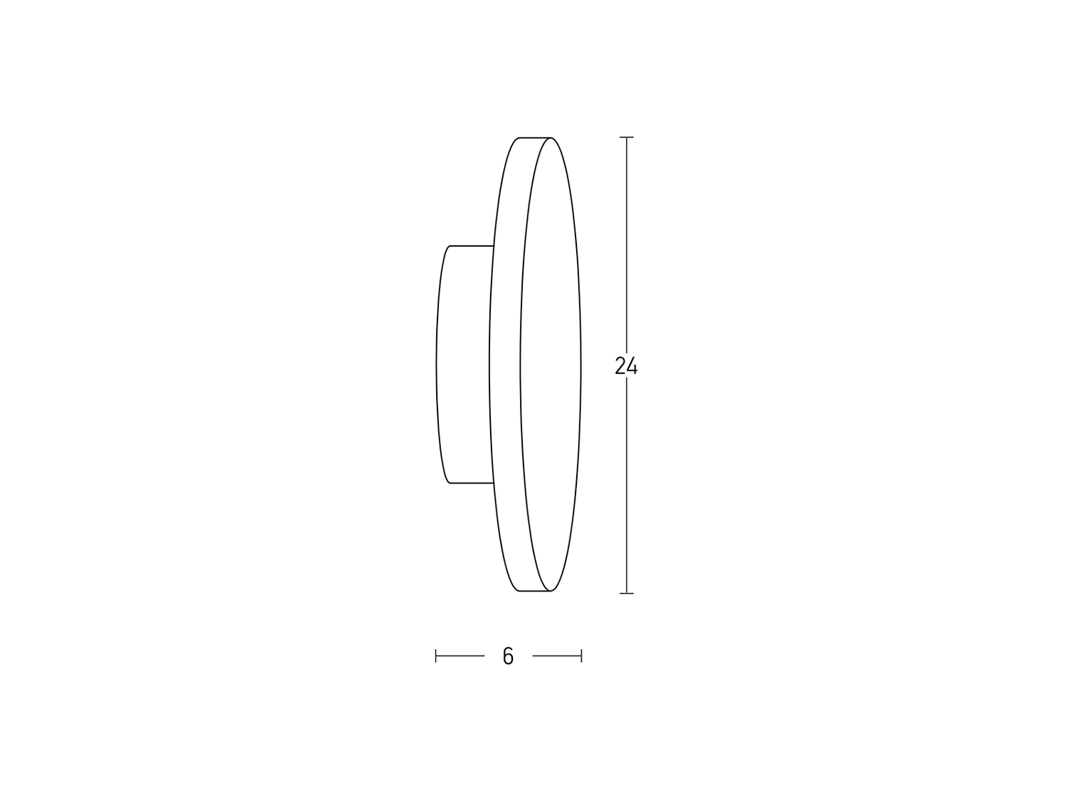 Nástěnné LED svítidlo zlaté, 10W, 3000K, ø24cm