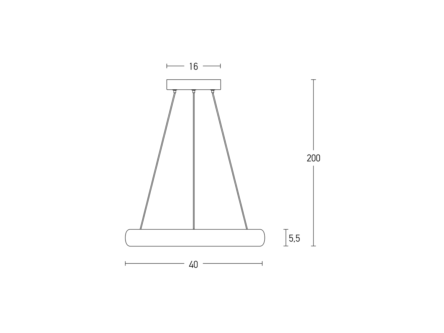 Závěsné LED stmívatelné svítidlo zlaté, 30W, 3000K, ø40cm