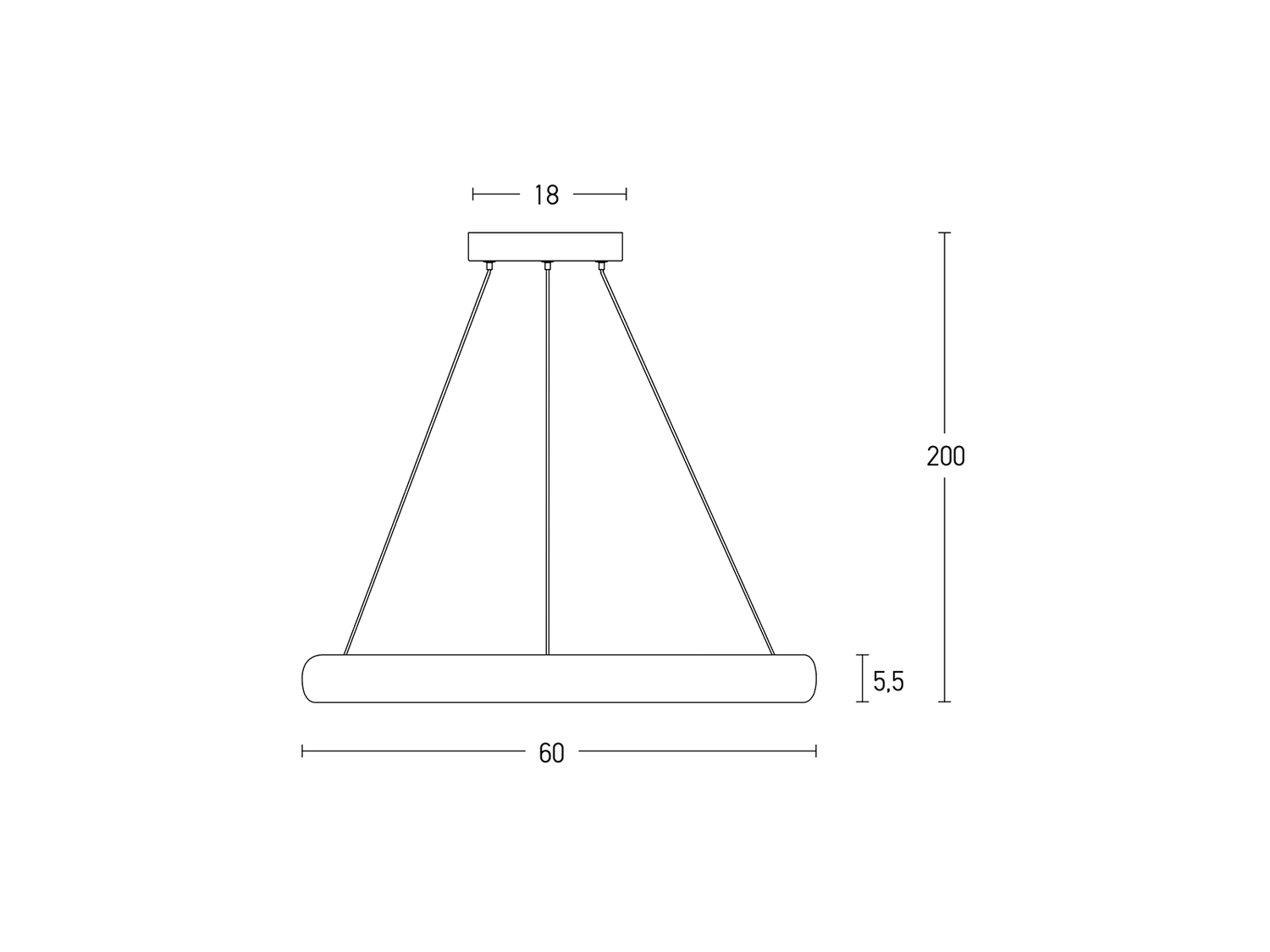 Závěsné LED stmívatelné svítidlo zlaté, 50W, 3000K, ø60cm