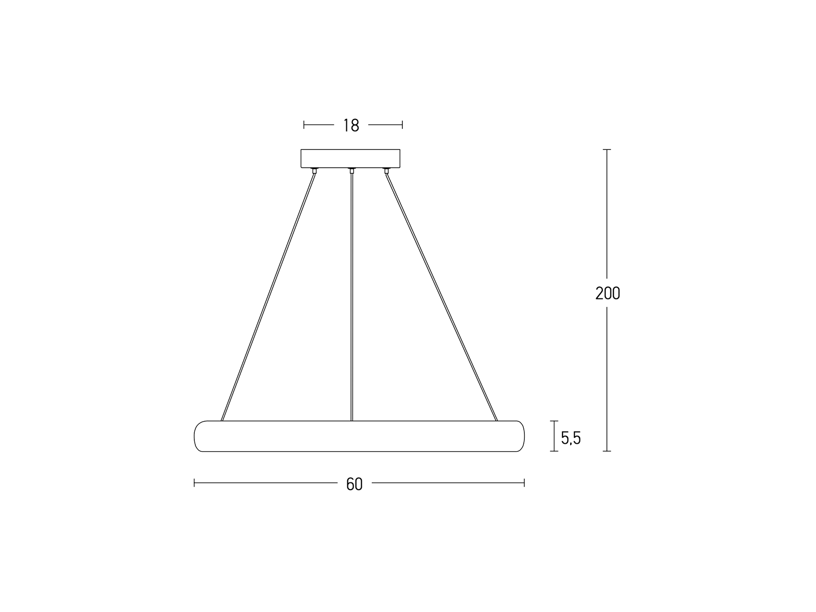 Závěsné LED stmívatelné svítidlo zlaté, 50W, 3000K, ø60cm