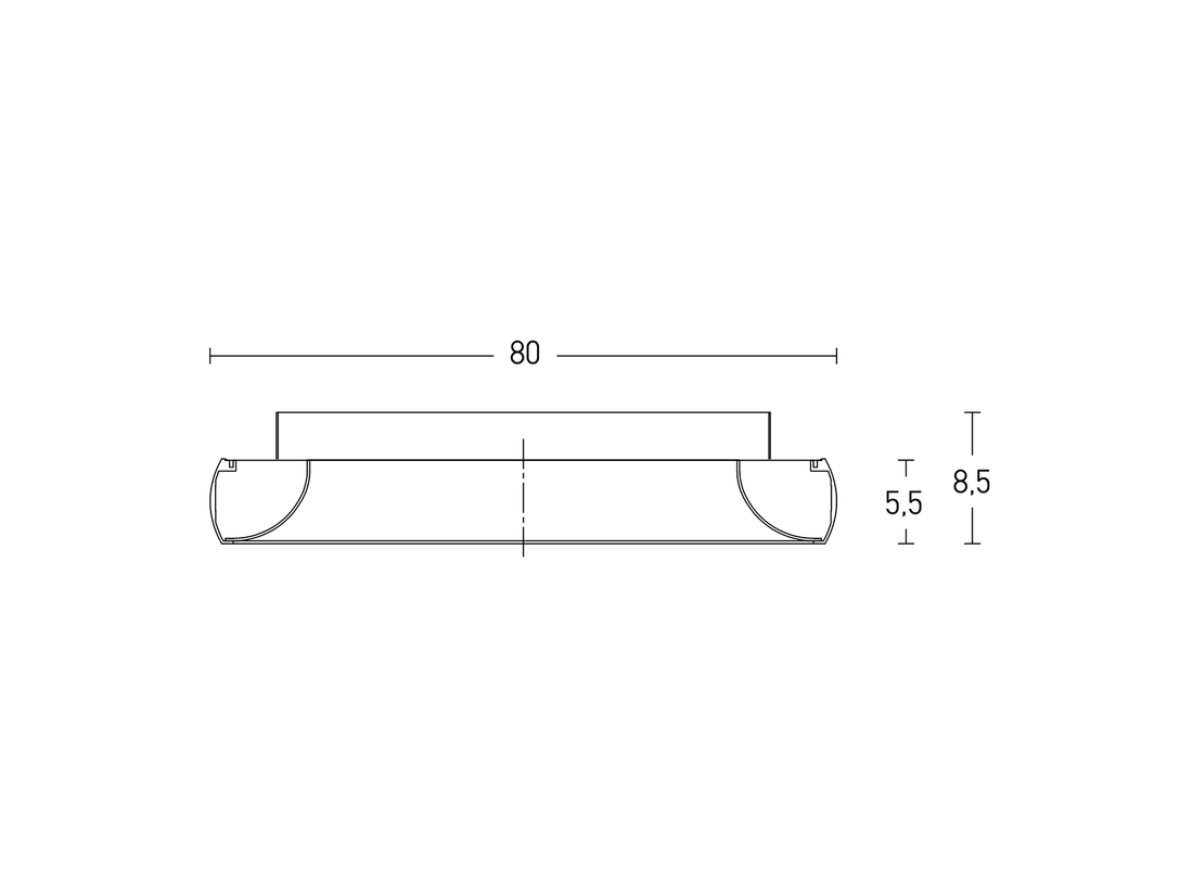 Stropní stmívatelné LED svítidlo hnědé, 60W, 3000K, 80cm