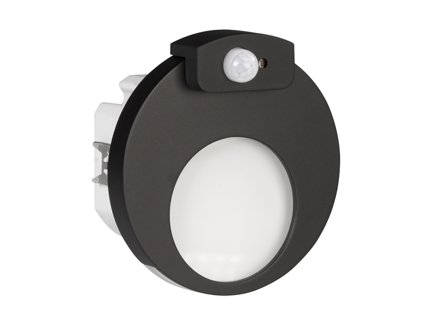 Svítidlo LED se senzorem pod omítku LEDIX MUNA 230 V AC, černá, studená bílá, IP20