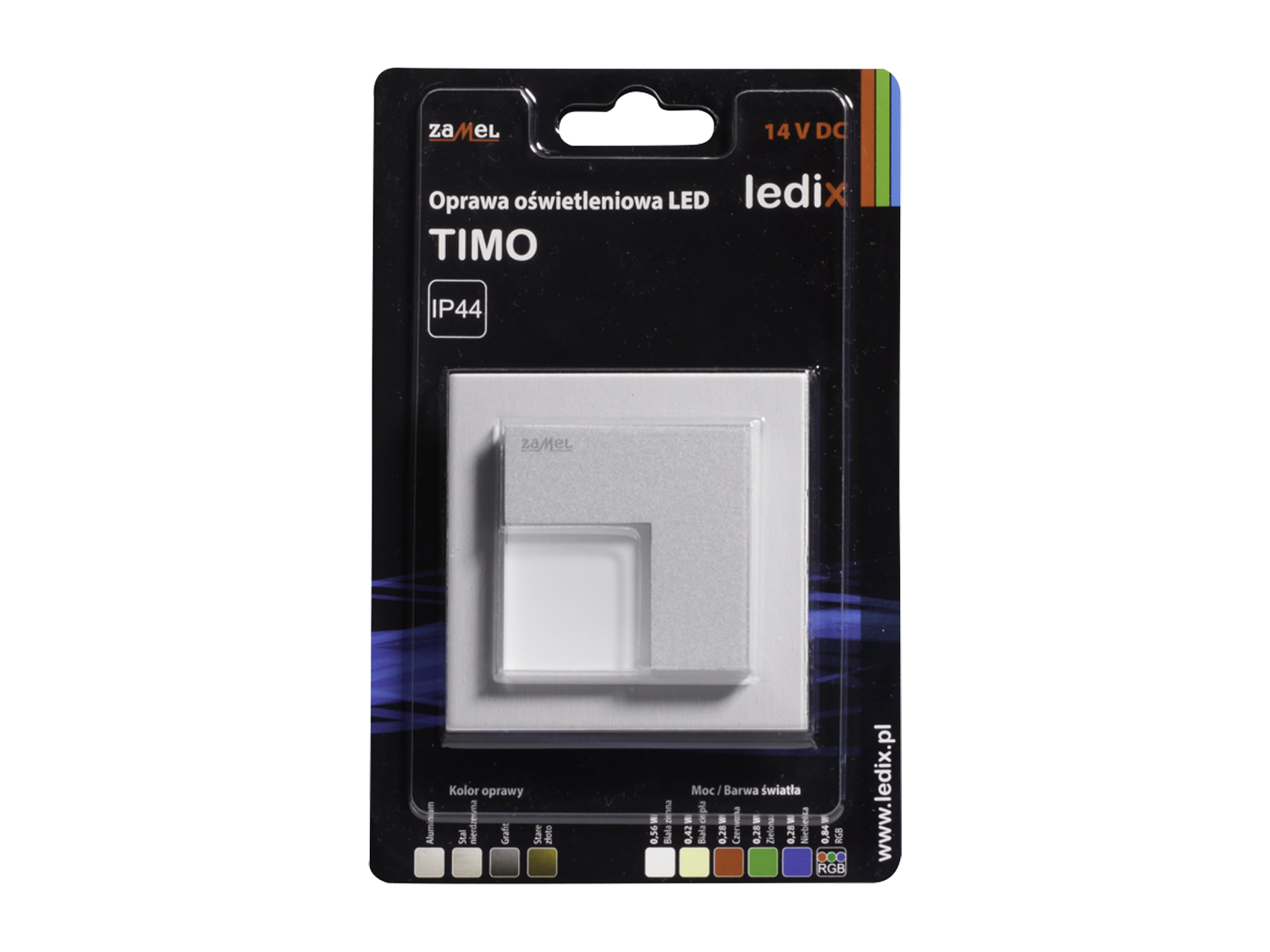 Svítidlo LED na omítku LEDIX TIMO 14V DC, hliník, teplá bílá, IP44