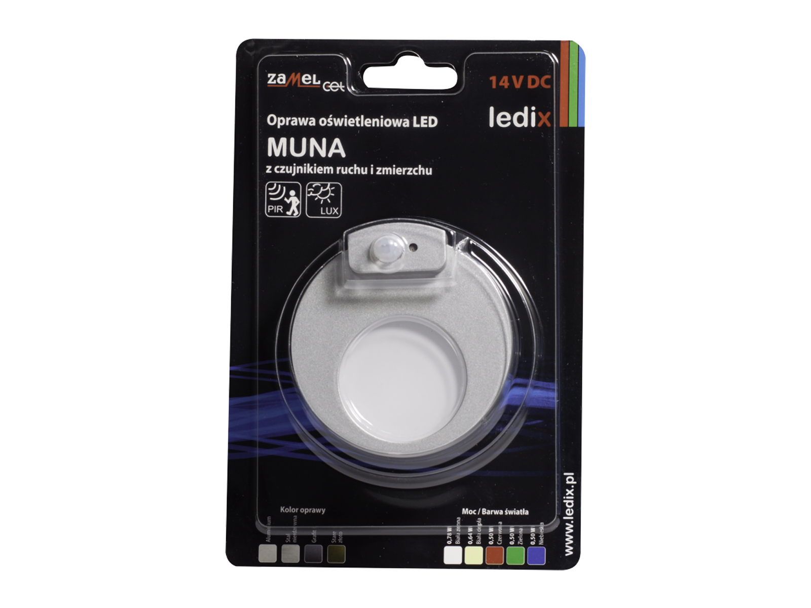 Svítidlo LED se senzorem pod omítku LEDIX MUNA 14V DC, hliník, teplá bílá, IP20