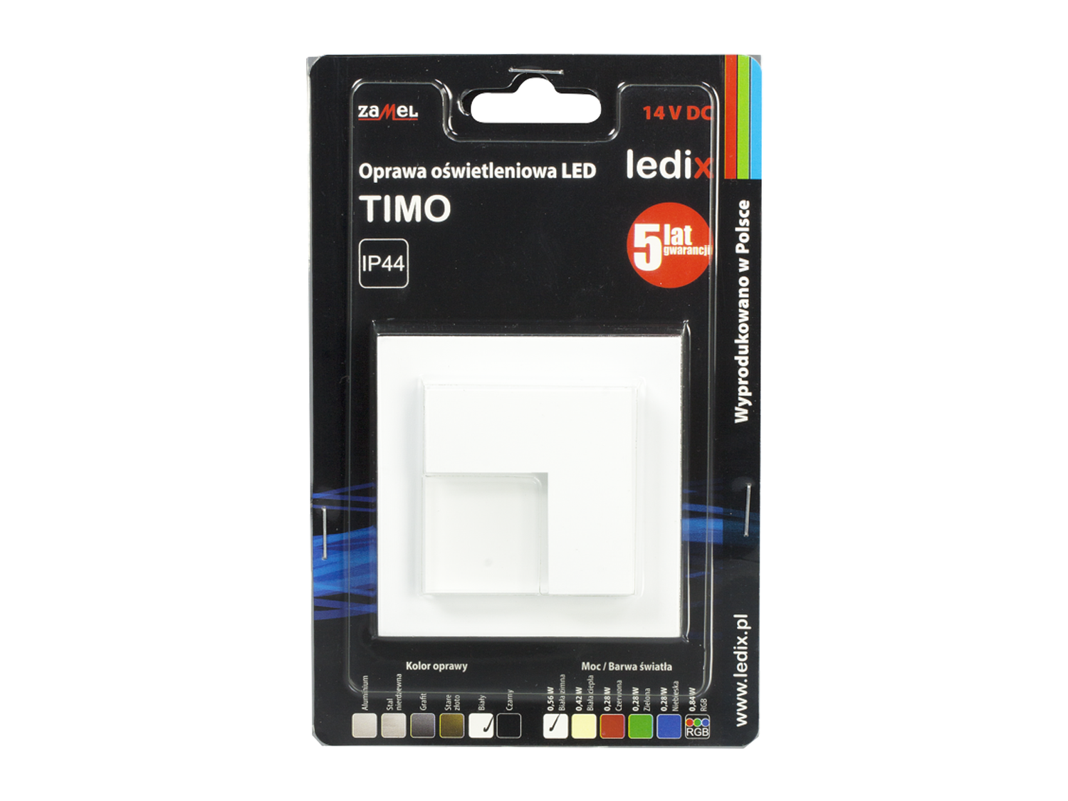 Svítidlo LED na omítku LEDIX TIMO 14V DC, bílá, RGB, IP44