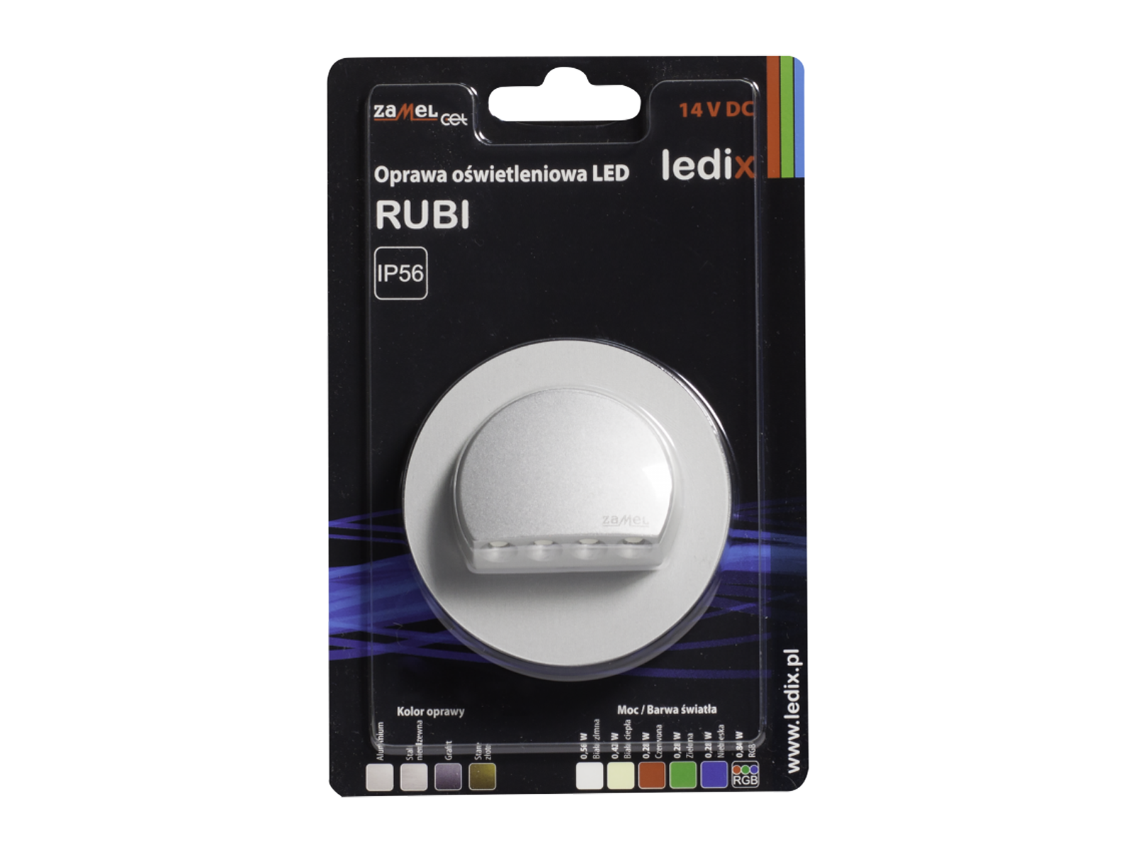 Svítidlo LED pod omítku LEDIX RUBI 14V DC, hliník, teplá bílá, IP56