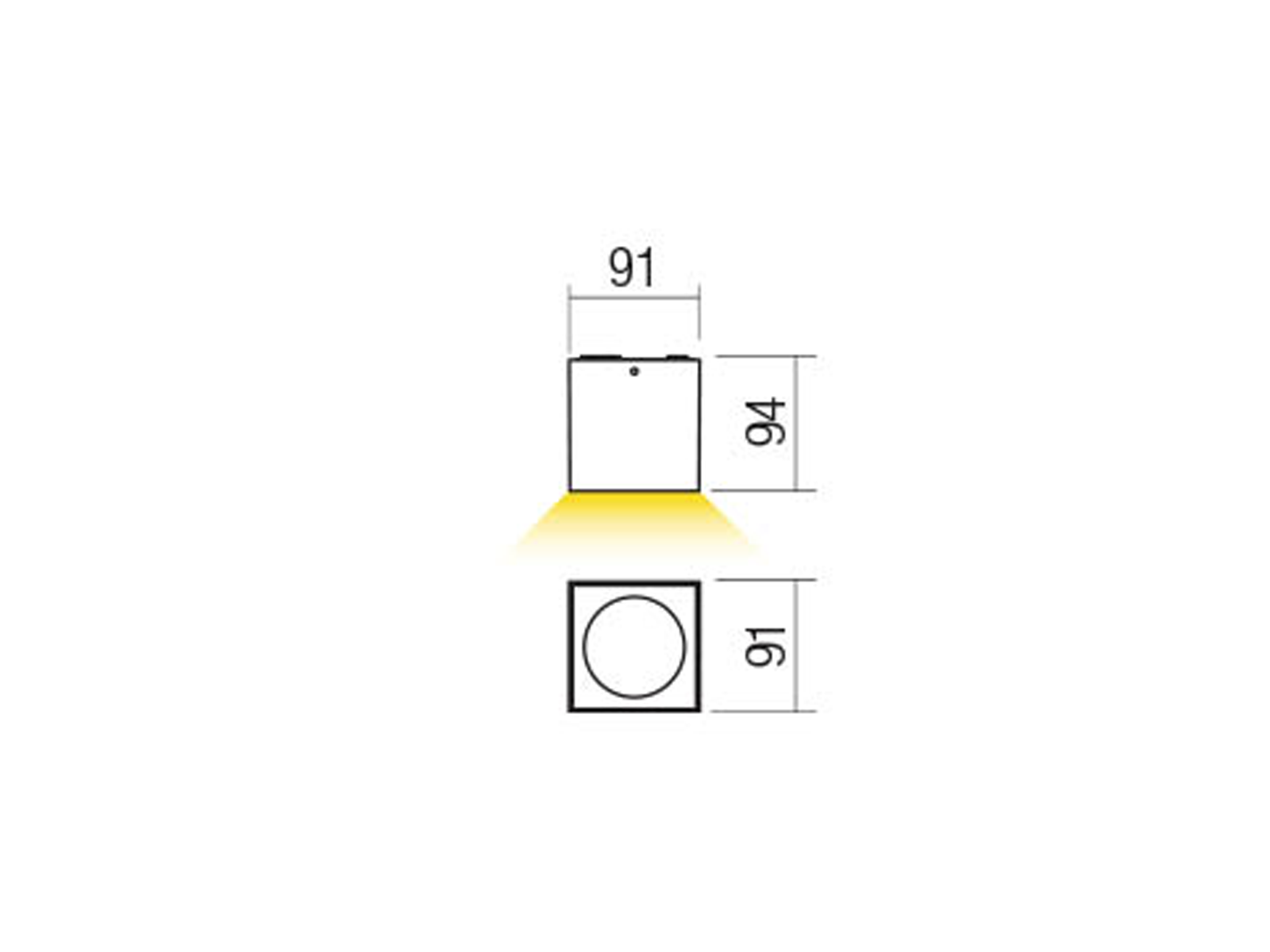 Stropní LED svítidlo Teko matně bílé, 6W, 3000K, 9cm