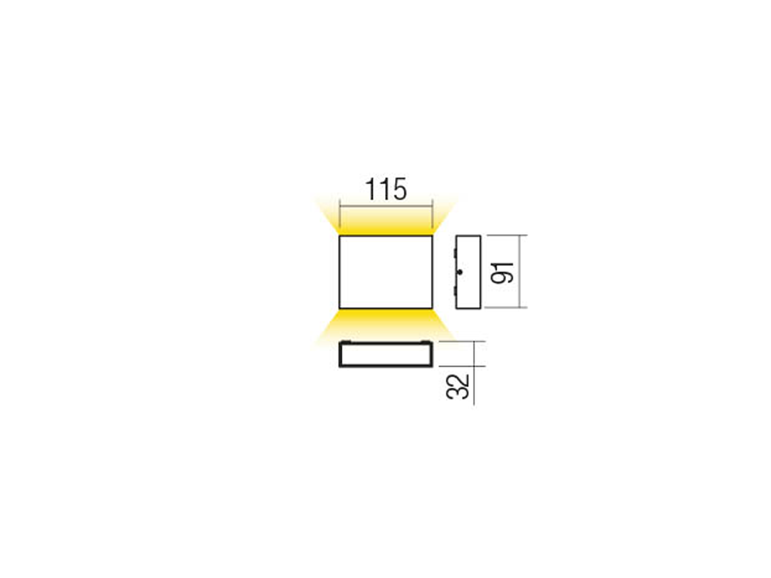 Nástěnné LED svítidlo Kamal tmavě šedé, 4,4W, 3000K, 11,5cm