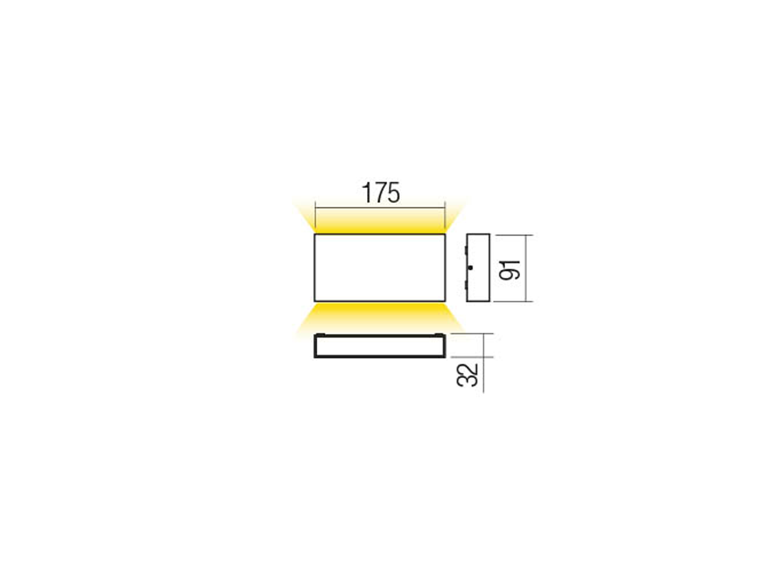 Nástěnné LED svítidlo Kamal matně bílé, 12W, 4000K, 17,5cm