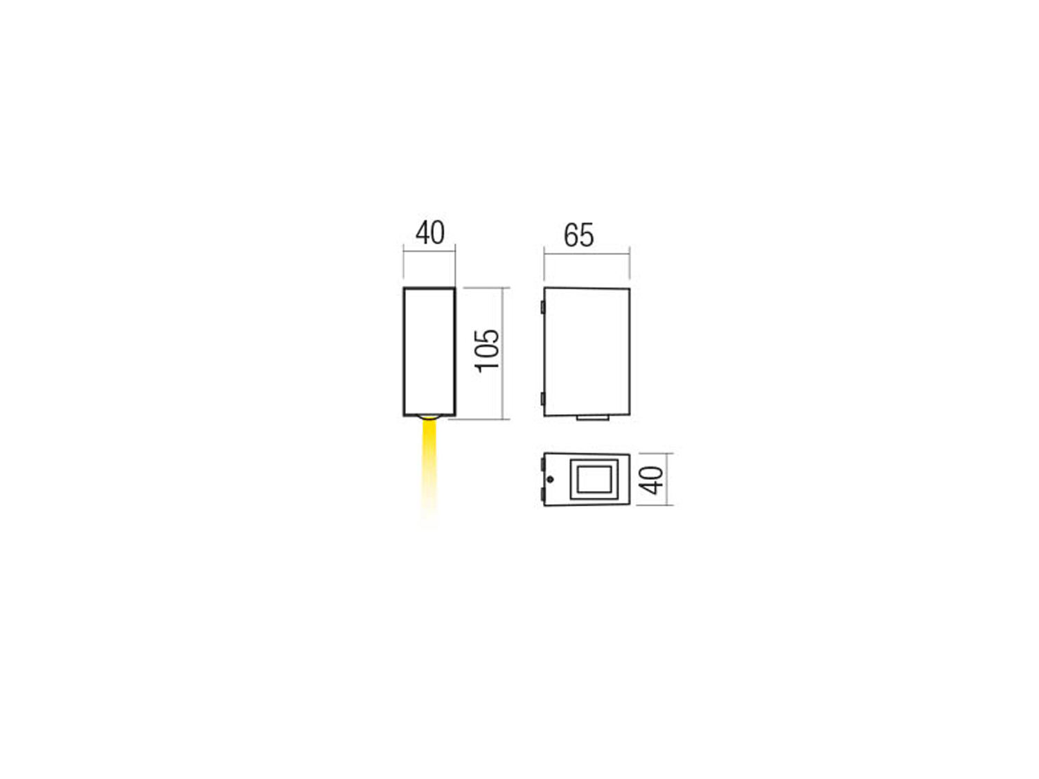 Nástěnné LED svítidlo Ace tmavě šedé, 3,36W, 3000K, 10,5cm