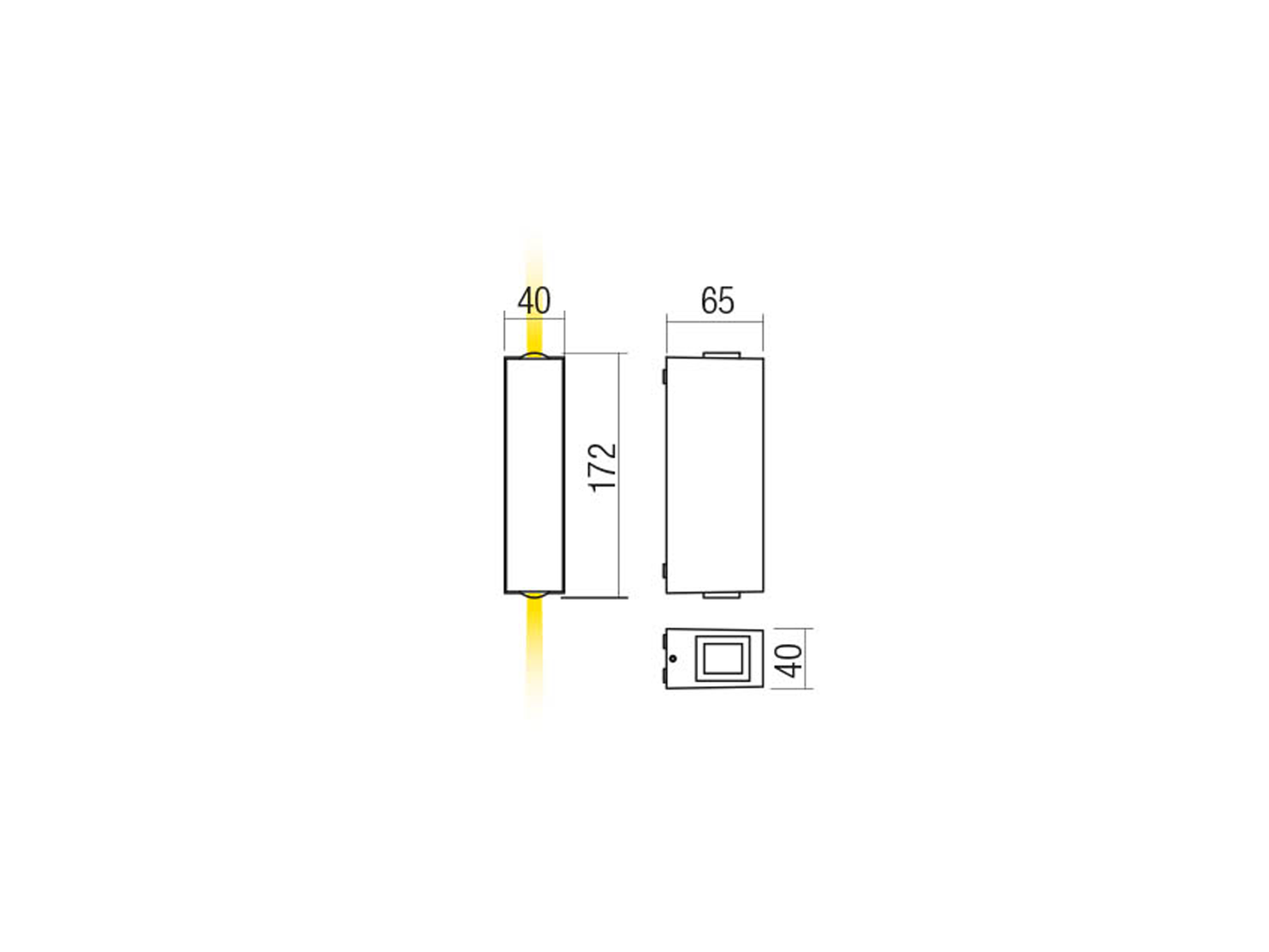 Nástěnné LED svítidlo Ace matně bílé, 5,84W, 3000K, 17cm