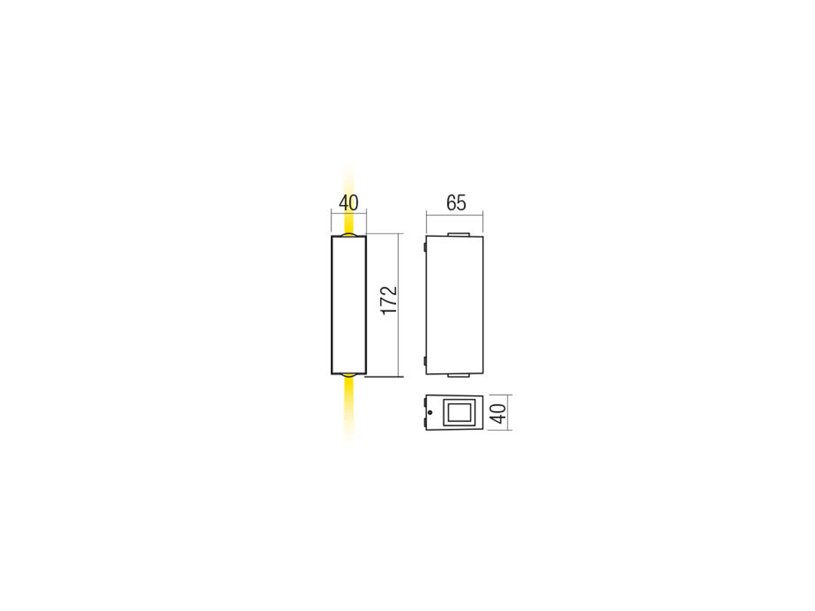 Nástěnné LED svítidlo Ace tmavě šedé, 5,84W, 3000K, 17cm