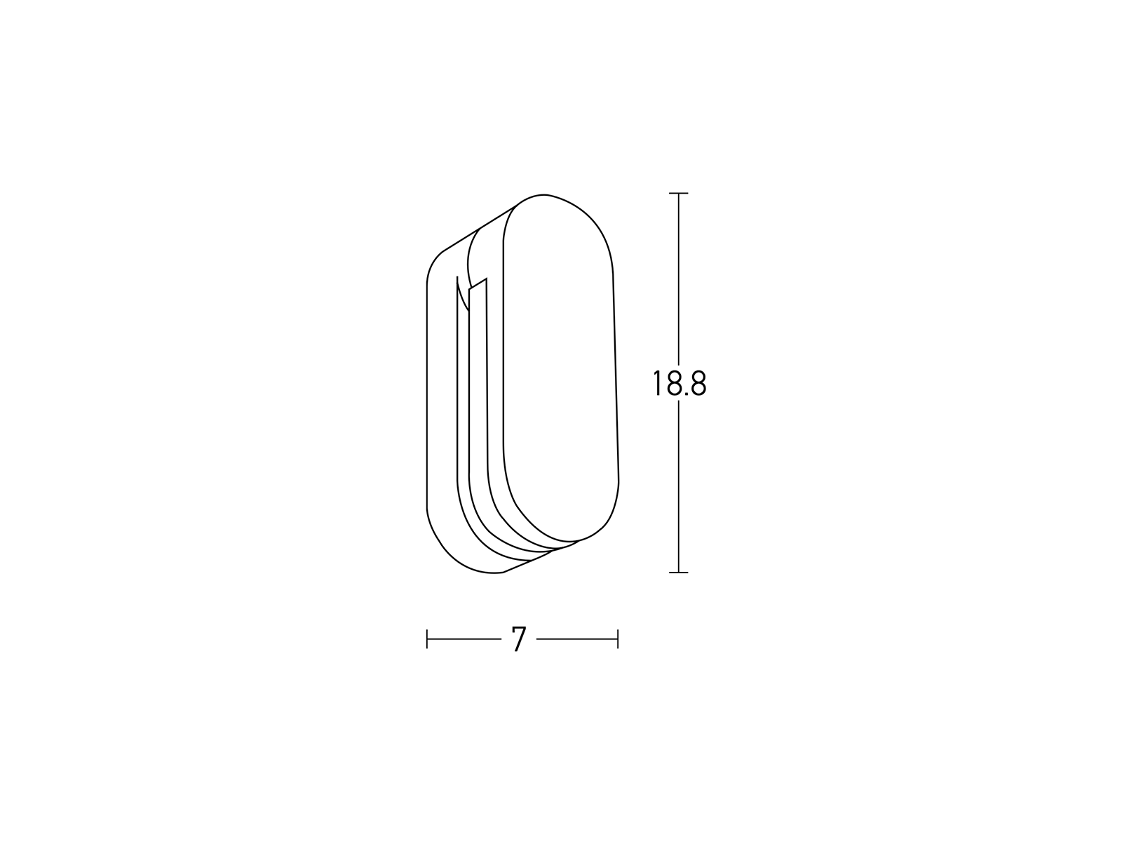 Nástěnné LED svítidlo otočné bílé, 9W, 3000K, 19cm