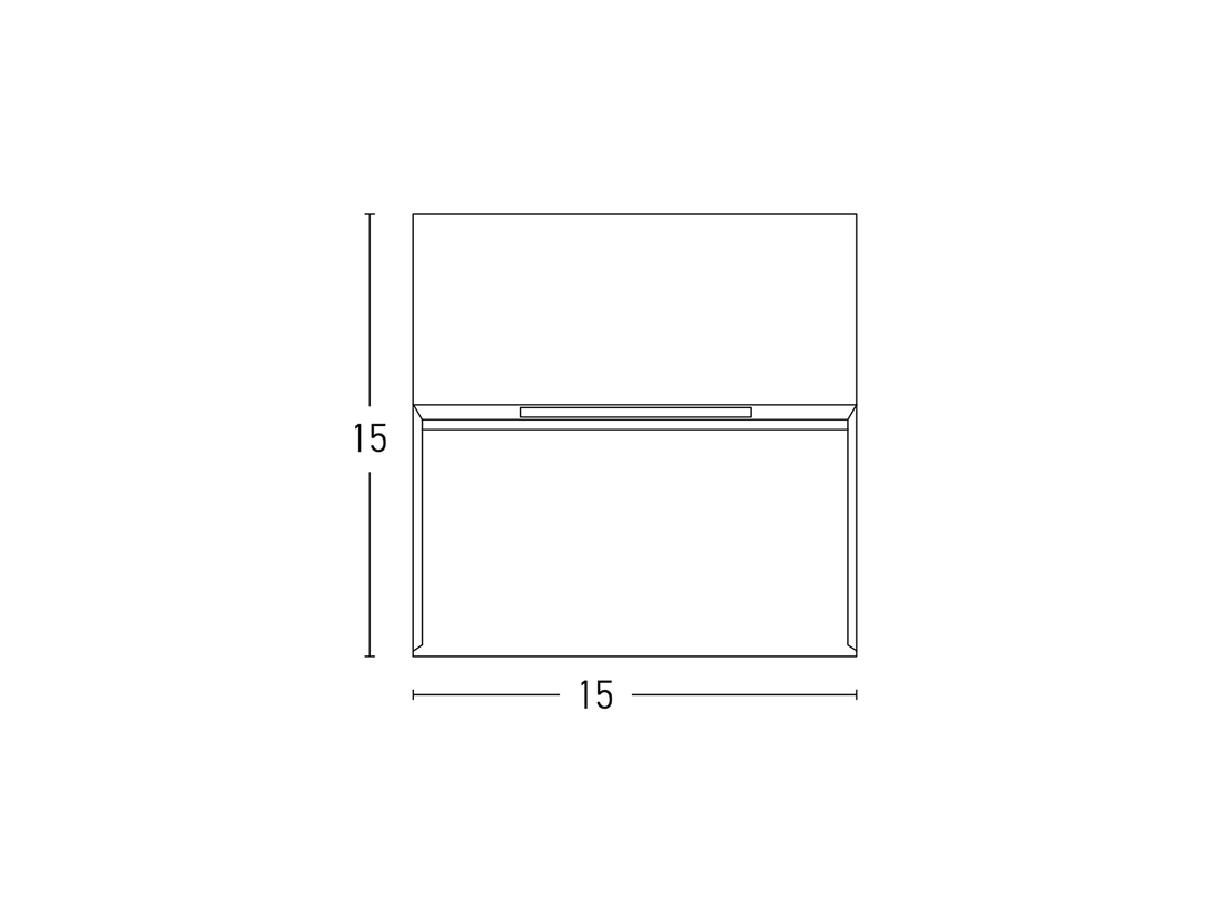 Nástěnné LED svítidlo bílé, 6W, 3000K, 15cm