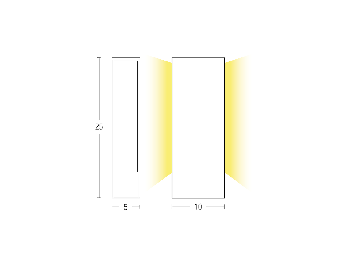 Stojací LED svítidlo rezavě hnědé, 9W, 3000K, 25cm