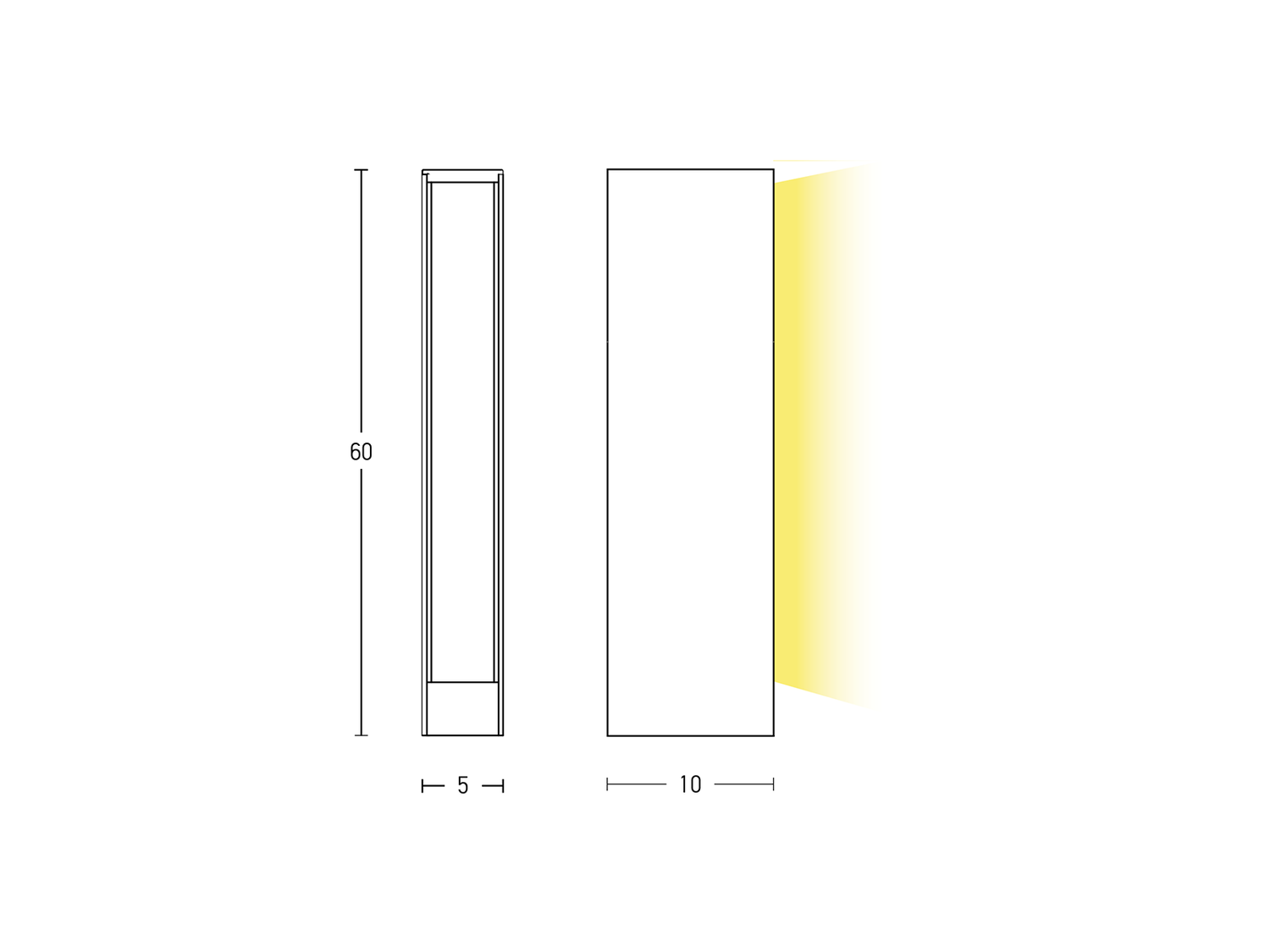 Stojací LED svítidlo grafit, 12W, 3000K, 60cm