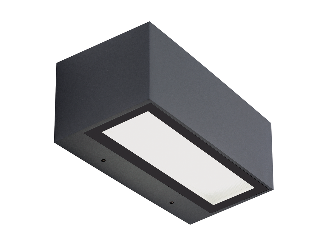 Nástěnné LED svítidlo tmavě šedé, 2x13W, 3000K, 22cm