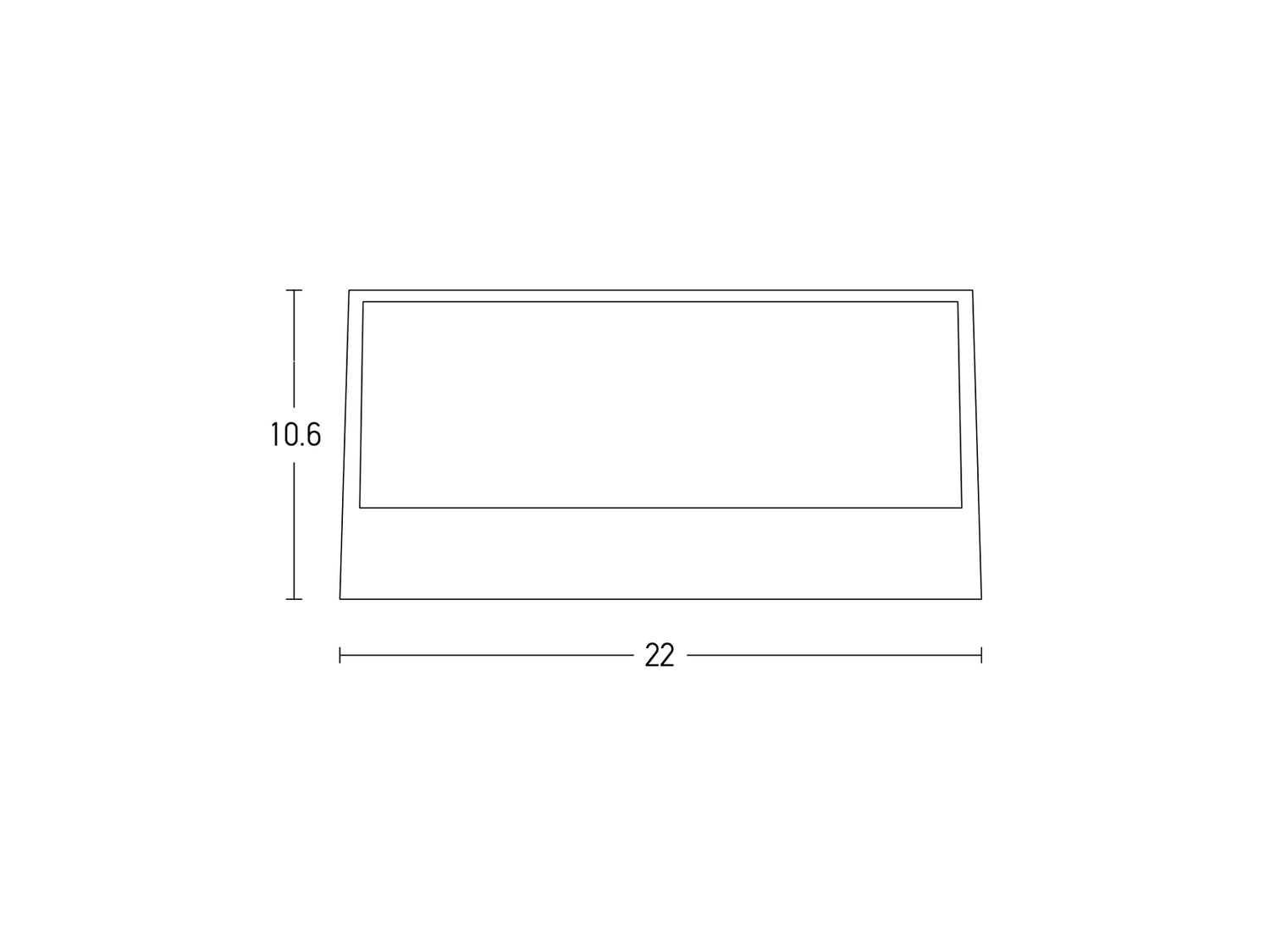 Nástěnné LED svítidlo tmavě šedé, 2x13W, 3000K, 22cm