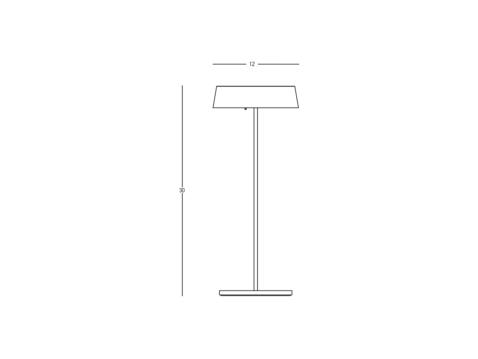 Stolní LED lampa matně bílá, 2,2W, 3000K, 30cm