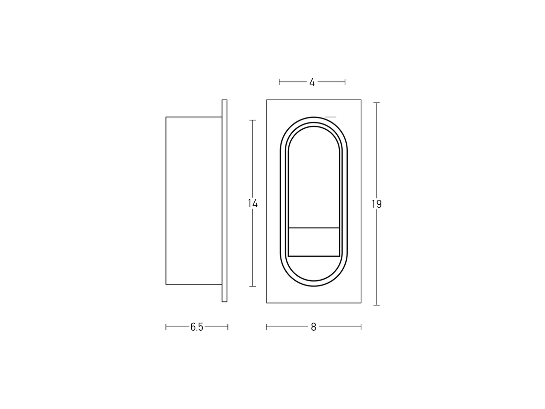 Nástěnné LED svítidlo matně černé, 3W, 3000K, 19cm