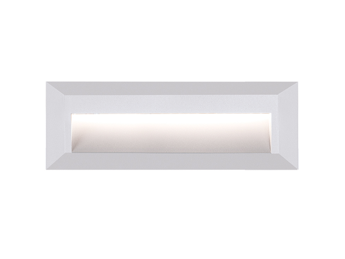 Nástěnné LED svítidlo bílé, 2W, 3000K, 23cm